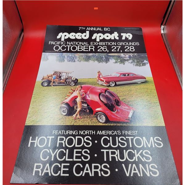 VTG Speed Sport '79 Car Show Advertising Poster