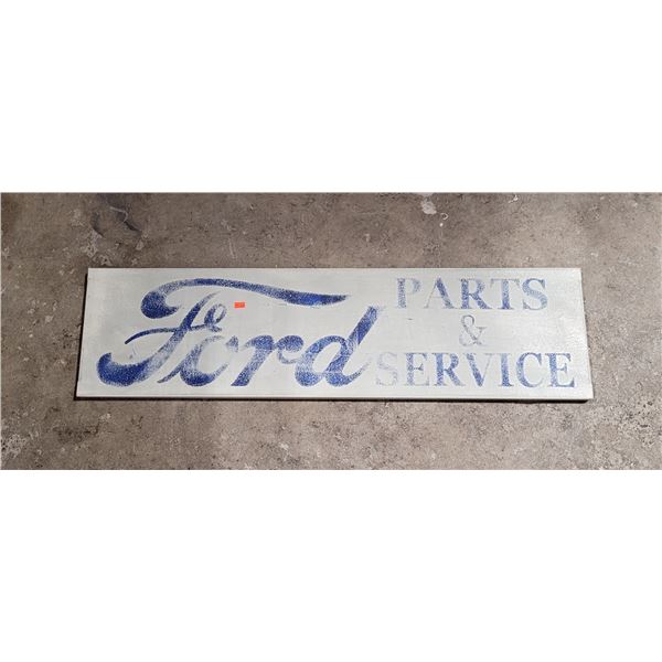 Metal Ford Parts & Service Sign