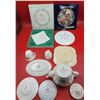 Image 2 : Assorted Royal Doulton Bone China Lot w/ Christmas Plate, Teacups, Plates, & More