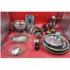 Image 1 : Assorted Plate Serve Ware Lot w/ Serving Trays, Mugs, Carafe, & More