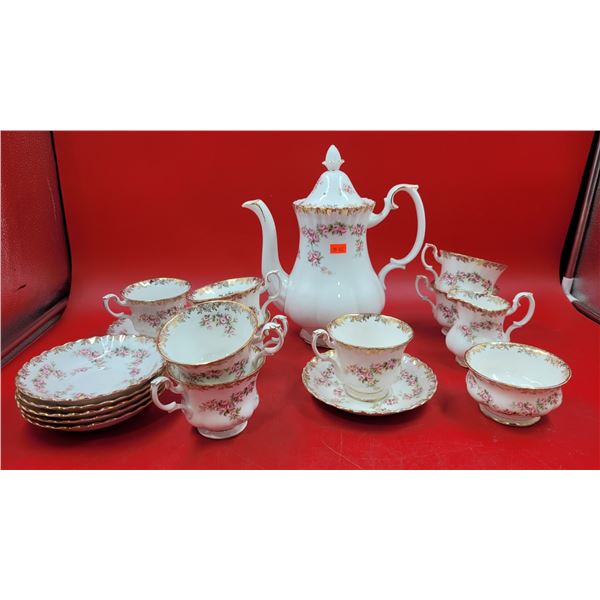 Royal Albert "Dimity Rose" Bone China Tea Set Made in England