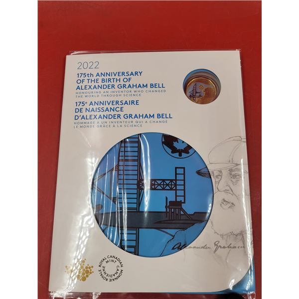Royal Canadian Mint 2022 175th Anniversary of The Birth of Alexander Graham Bell Coin Set