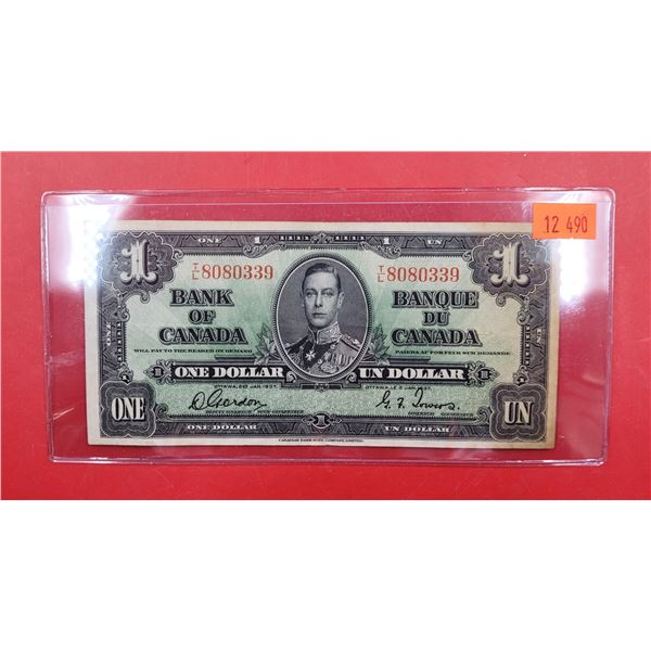 1937 Bank of Canada $1 Bill