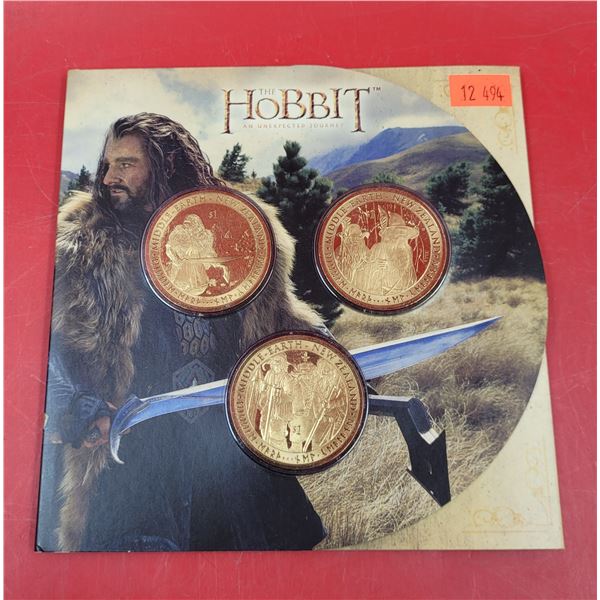 The Hobbit: An Unexpected Journey New Zealand 3-Coin Set
