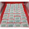 Image 2 : Full Sheet of 40 Canadian $1 Bills in Sequential Order (Hand Cut)