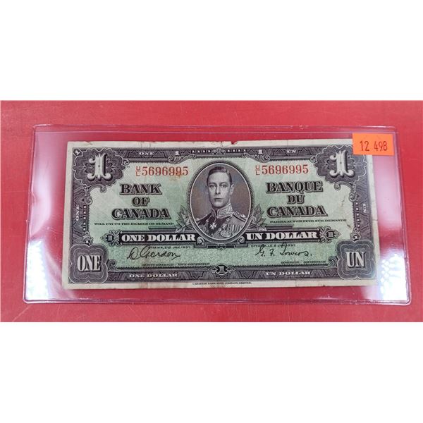 1937 Bank of Canada $1 Bill