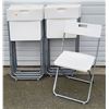 Image 1 : Lot of White Foldable Chairs
