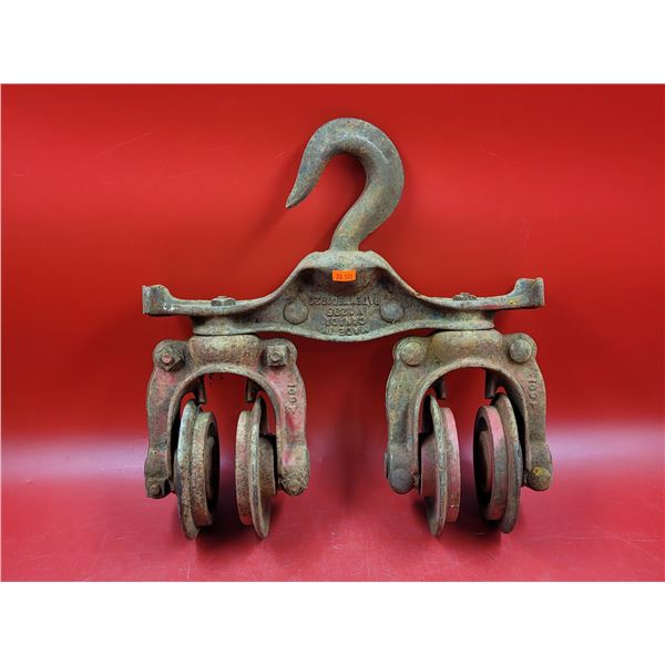 Antique Barn Beam/Hay Trolley Made in Canada