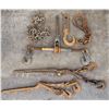 Image 1 : VTG Heavy-Duty Tie-Down Equipment w/ Chain Binder, Ratchet Binder, Chain, & More