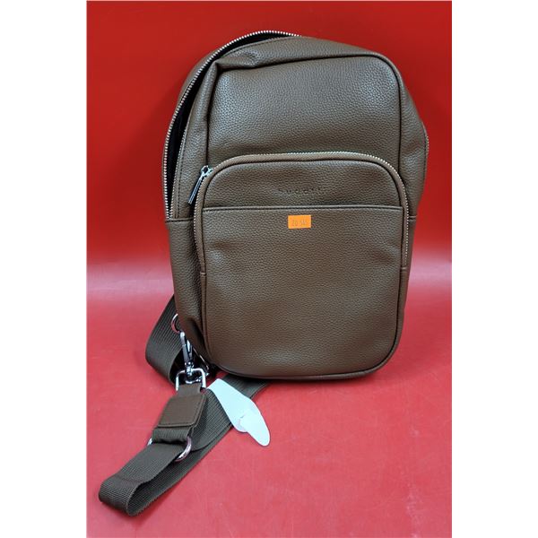 Bugatti Pebbled Leather Sling Bag