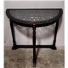 Image 2 : Lacquered Wood Half-Moon Console Table