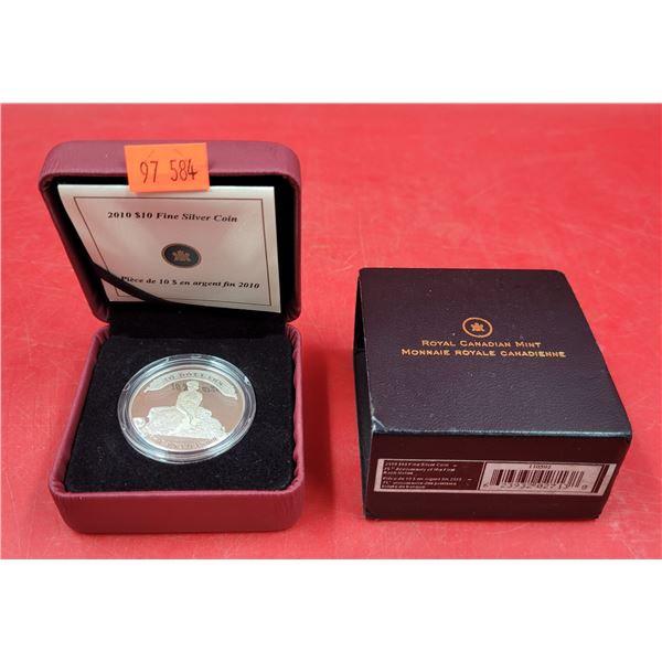 Royal Canadian Mint 2010 $10 Fine Silver Coin