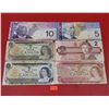 Image 1 : Assorted VTG Bank of Canada Paper Bills w/ $1, $2, $5, & $10