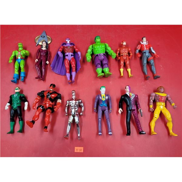 Assorted Action Figure Lot w/ The Joker, The Hulk, & More