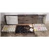 Image 1 : Wooden 250 Golf Ball Rack & Assorted Tees/Golf Balls
