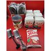Image 1 : Browne Serving Utensils, Strawberry Jello, Granulated Sugar, Canned Fruit Snack & Slippers