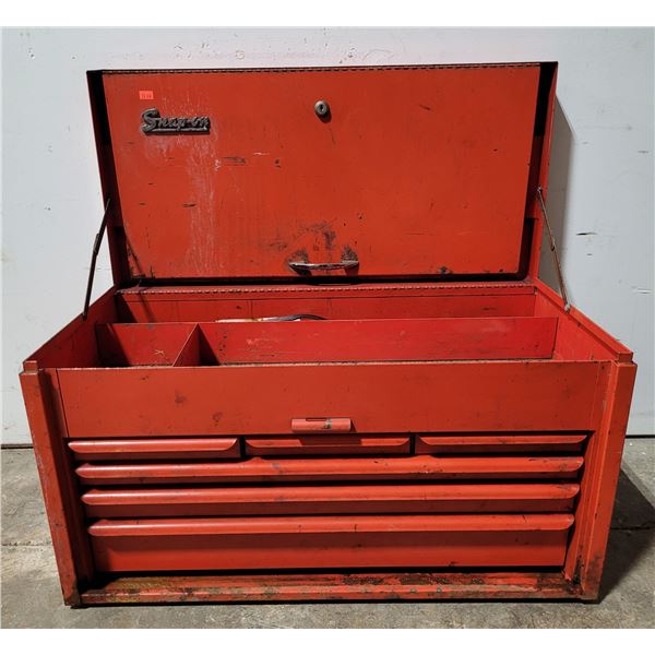 Large Red Metal Snap-On Tool Box