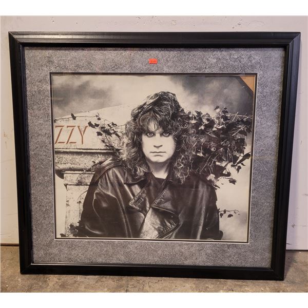 Framed Ozzy Osborn Print