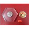 Image 2 : Encased Canadian Dollar Coin & US September 11, 2001 Coin