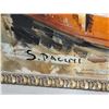 Image 2 : Framed Original Nautical Scene Painting by S. Pacini