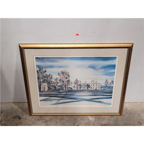 Framed, Signed & Numbered "Dundurn Castle" Print by J Moriarty