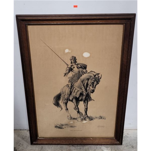 Framed "The Challenge" Print by EA King