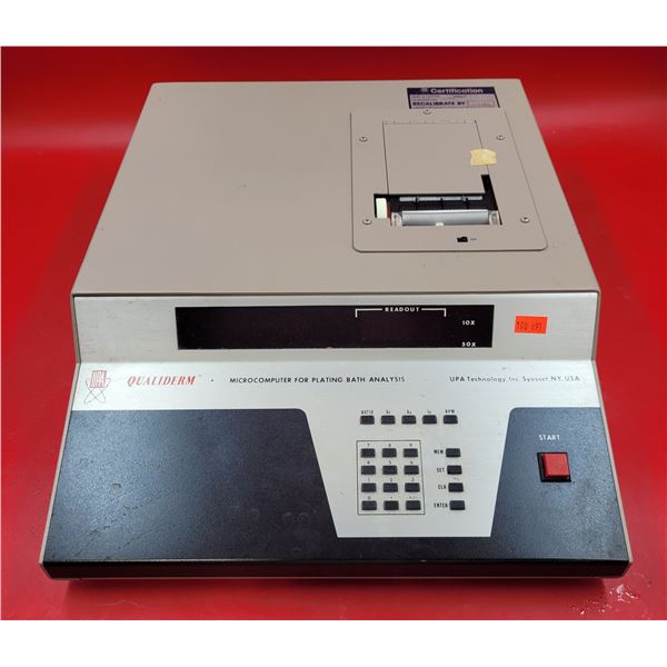UPA Qualiderm Microcomputer For Plating Bath Analysis