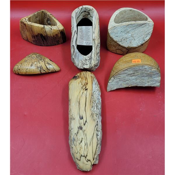 Lot of Driftwood Moss Boxes & Driftwood