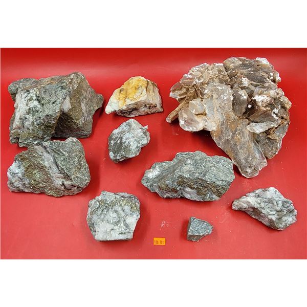 Assorted Pyrite (Fool's Gold) & Quartz Stones