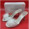 Image 1 : La Vie en Rose Peep-Toe High-Heel Slippers