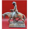 Image 1 : Comanche Pottery Western Americana Cowboy on Horse Sculpture