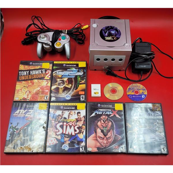 Nintendo Game Cube Lot w/ Game Cube Console, Assorted Games, Controller, & More