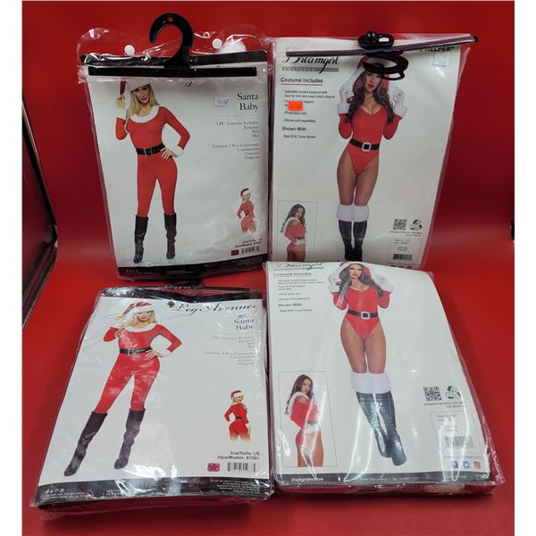 Santa Costume Lot w/ Santa's Helper & Santa Baby