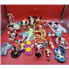 Image 1 : Disney Collectible Lot w/ Tinkerbell Toy, Cup, Coin Bank, & More