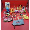Image 1 : Disney Collectible Lot w/ Adhesive Bath Disks, Coin Bank, Plastic Toys, & More