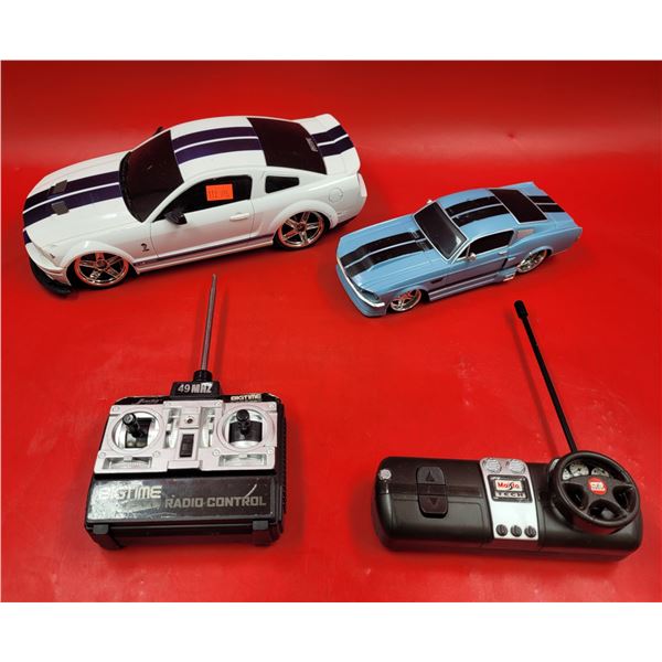 2 Ford Mustang RC Cars (Maisto & Big Time)