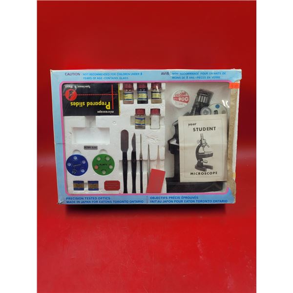VTG Eaton's Student Microscope Kit Made in Japan