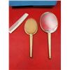 Image 2 : Birks Mother of Pearl Vanity Set w/ Comb, Hairbrush, & Handheld Mirror