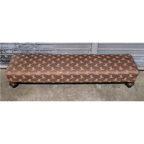 Antique Upholstered Fender Stool