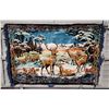 Image 1 : Winter Deer Scene Wall Tapestry