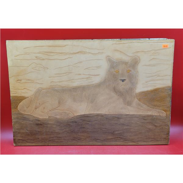 Nature Leather Art Wall Hanging