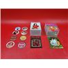 Image 1 : Trading Card & Pogs Lot w/ Garfield Trading Cards, Coca-Cola Pogs, & Coca-Cola Trading Cards