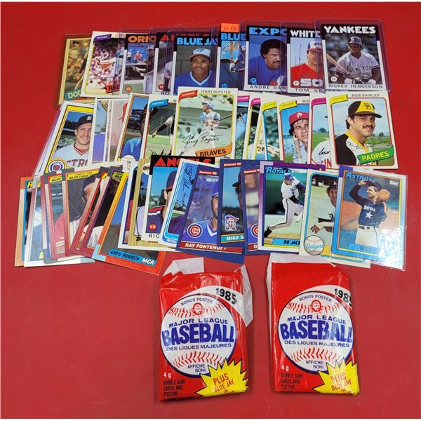 Lot of Assorted VTG Baseball Cards w/ Bob Shirley, Jerry Royster, & More