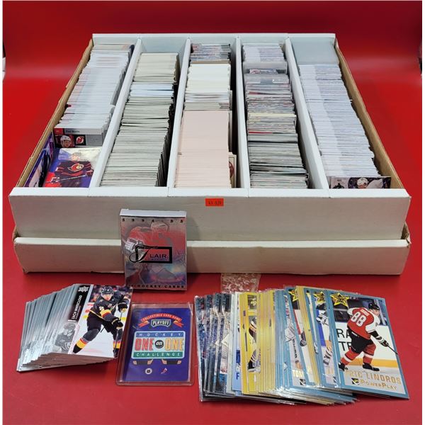 Box of Assorted Hockey Cards w/ Zach Whitecloud, Eric Lindros, & More