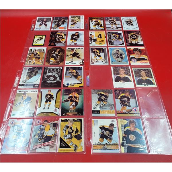 Lot of Assorted Bobby Orr Boston Bruins Hockey Cards