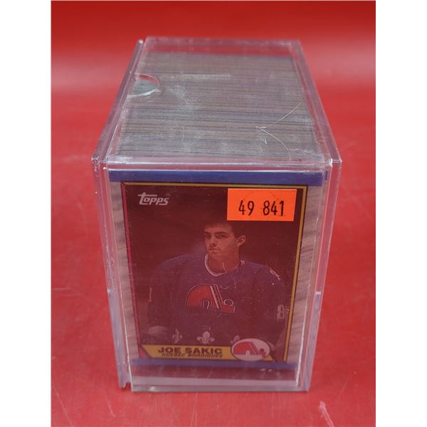 Case of Assorted Hockey Cards w/ Joe Sakic & More
