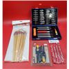 Image 1 : Arts & Crafts Lot w/ Hobby Knife Set, Assorted Paintbrushes, & More