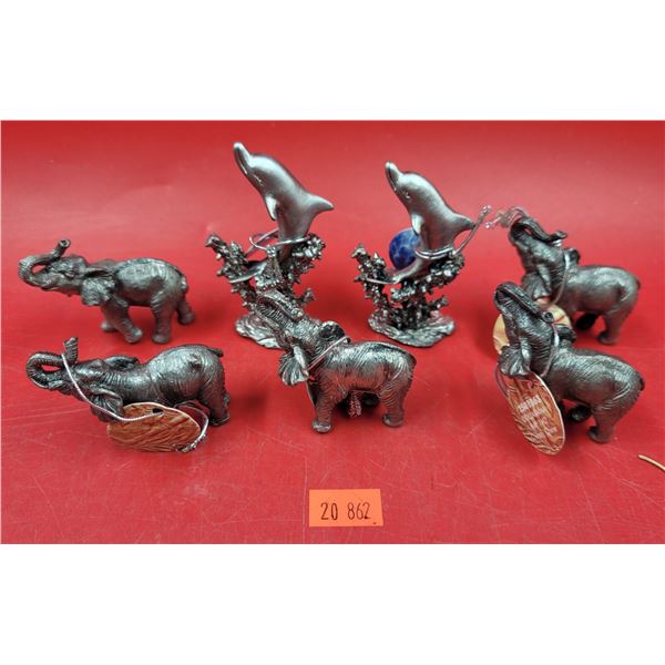 Lot of Mini Heavy Metal Animal Figures