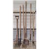 Image 1 : Lot of Assorted Garden Tools w/ Spade Shovel, Pitchfork, & More