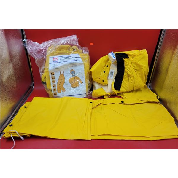 2 Open Road Light Industrial 100% Waterproof Rainsuits